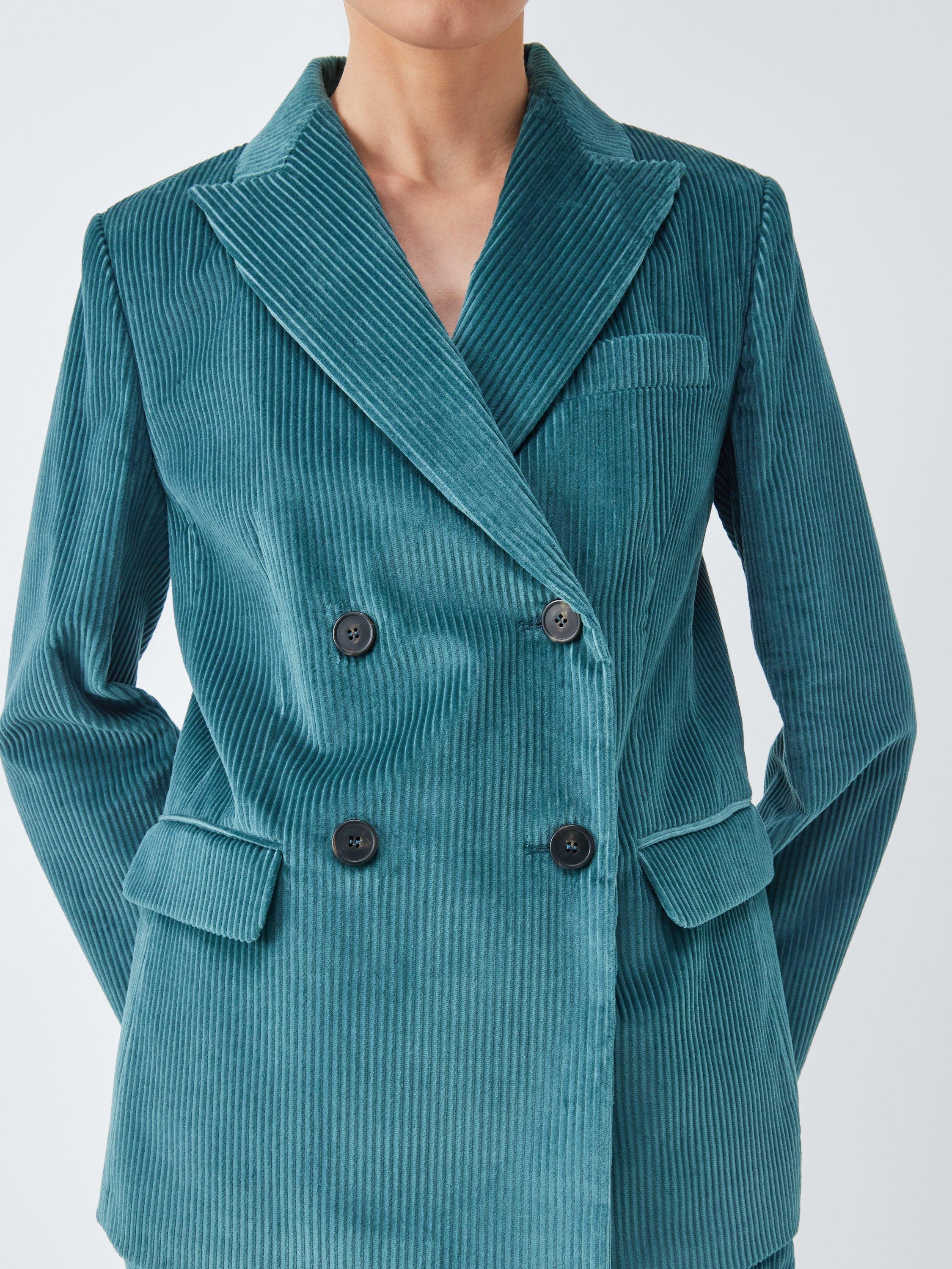 Product image 5 of 5, which shows Weekend MaxMara Katanga Corduroy Jacket, Teal, 6