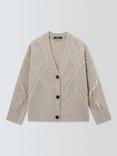 Weekend MaxMara Stallo Textured Pure Wool Cardigan, Sand