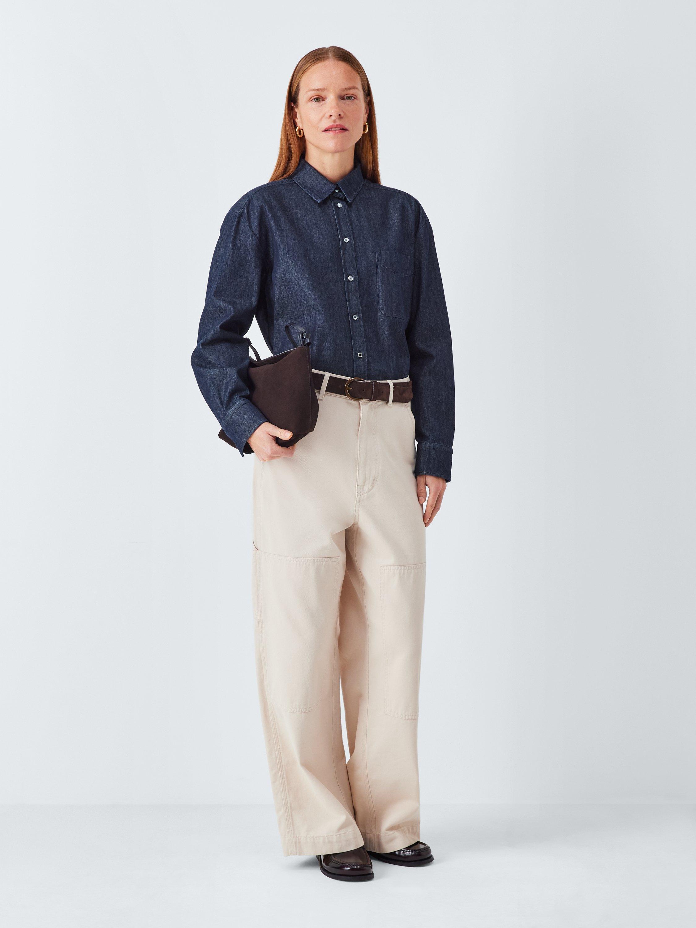 Product image 3 of 6, which shows Weekend MaxMara Obbia Shirt, Navy, 16