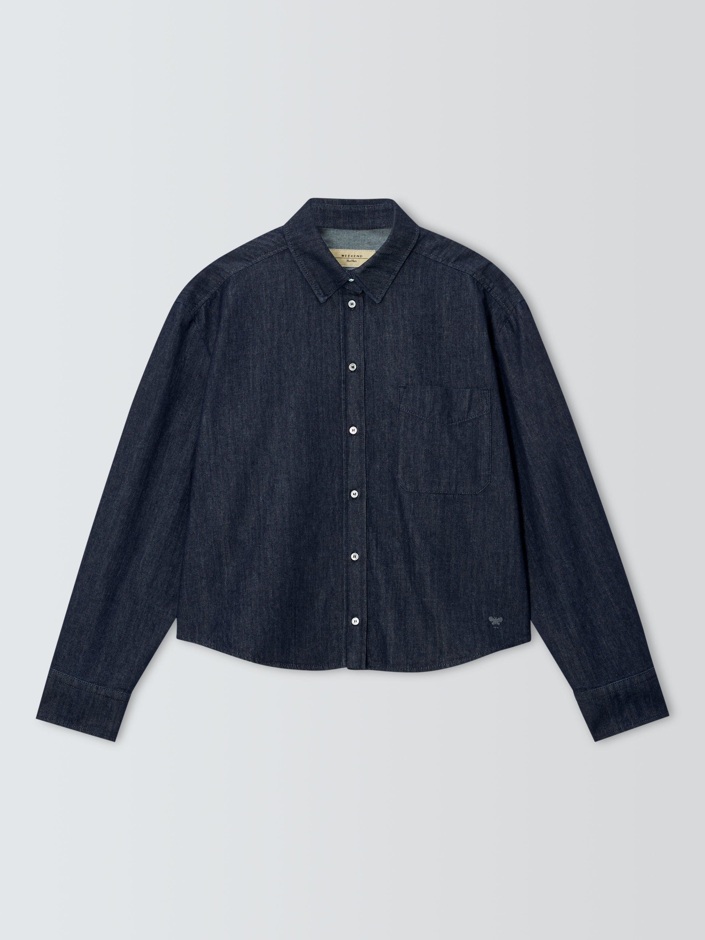 Product image 4 of 6, which shows Weekend MaxMara Obbia Shirt, Navy, 16