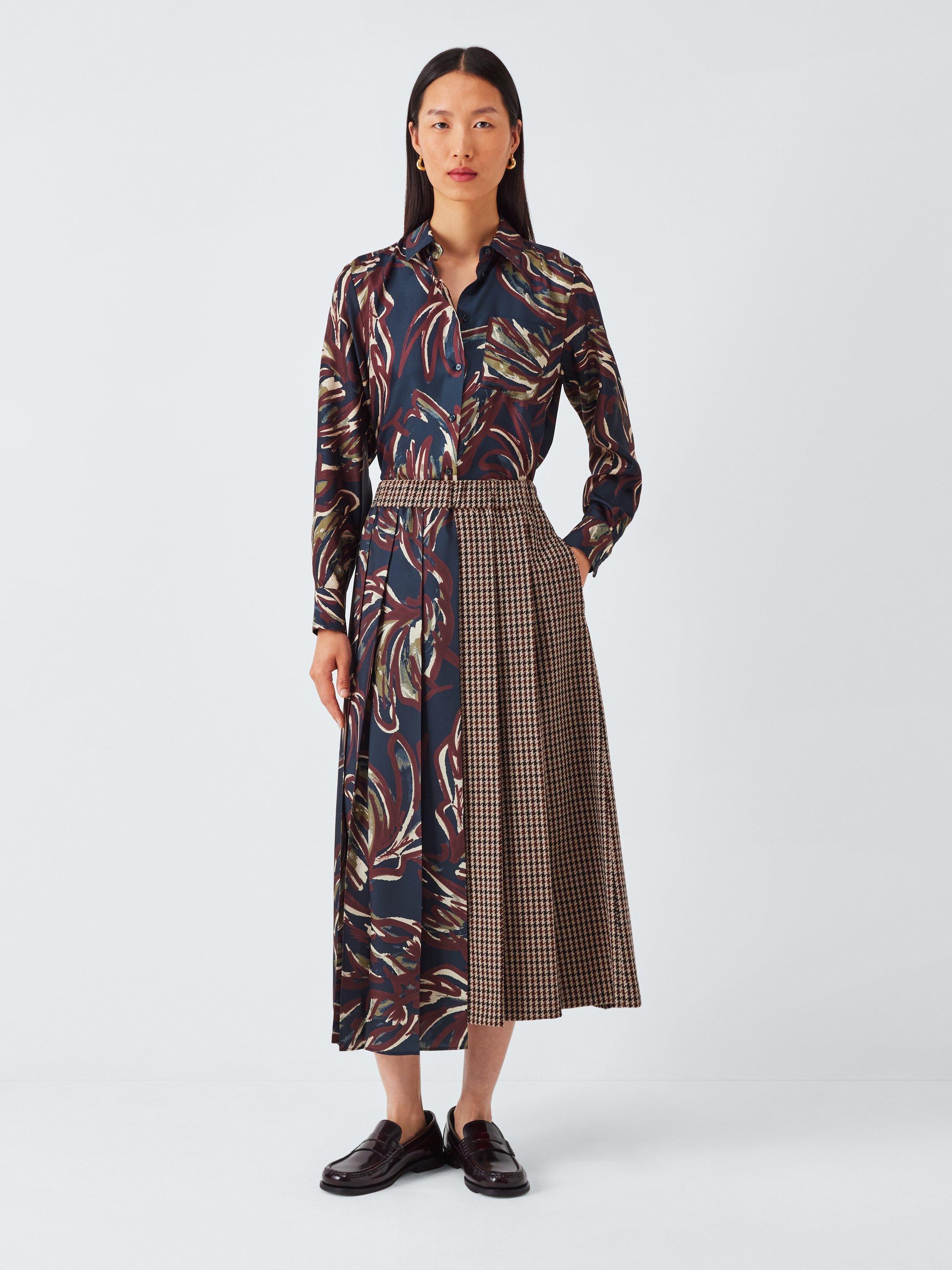 Product image 3 of 6, which shows Weekend MaxMara Rive Pure Silk Shirt, Ultramarine, 18