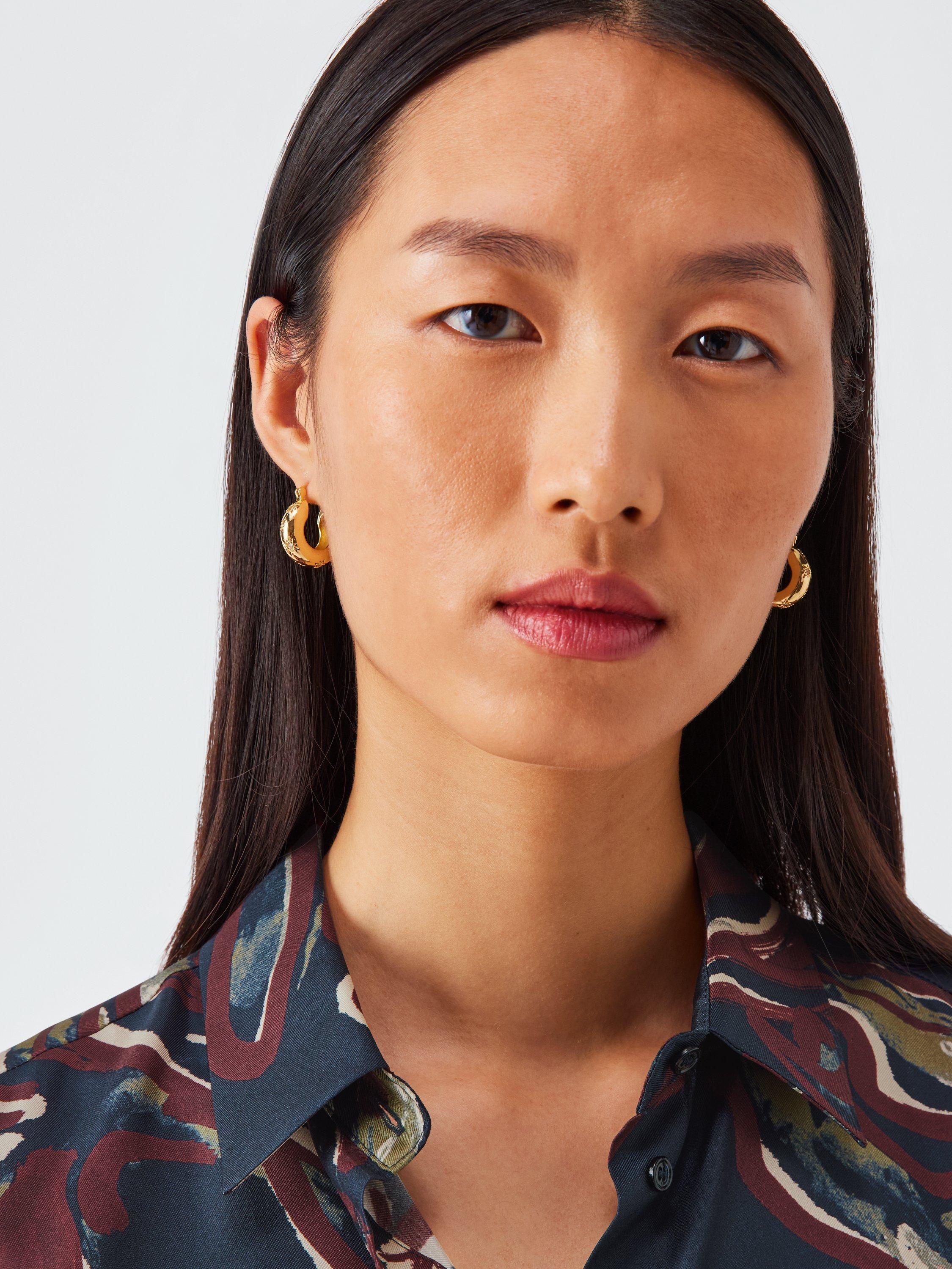 Product image 5 of 6, which shows Weekend MaxMara Rive Pure Silk Shirt, Ultramarine, 18