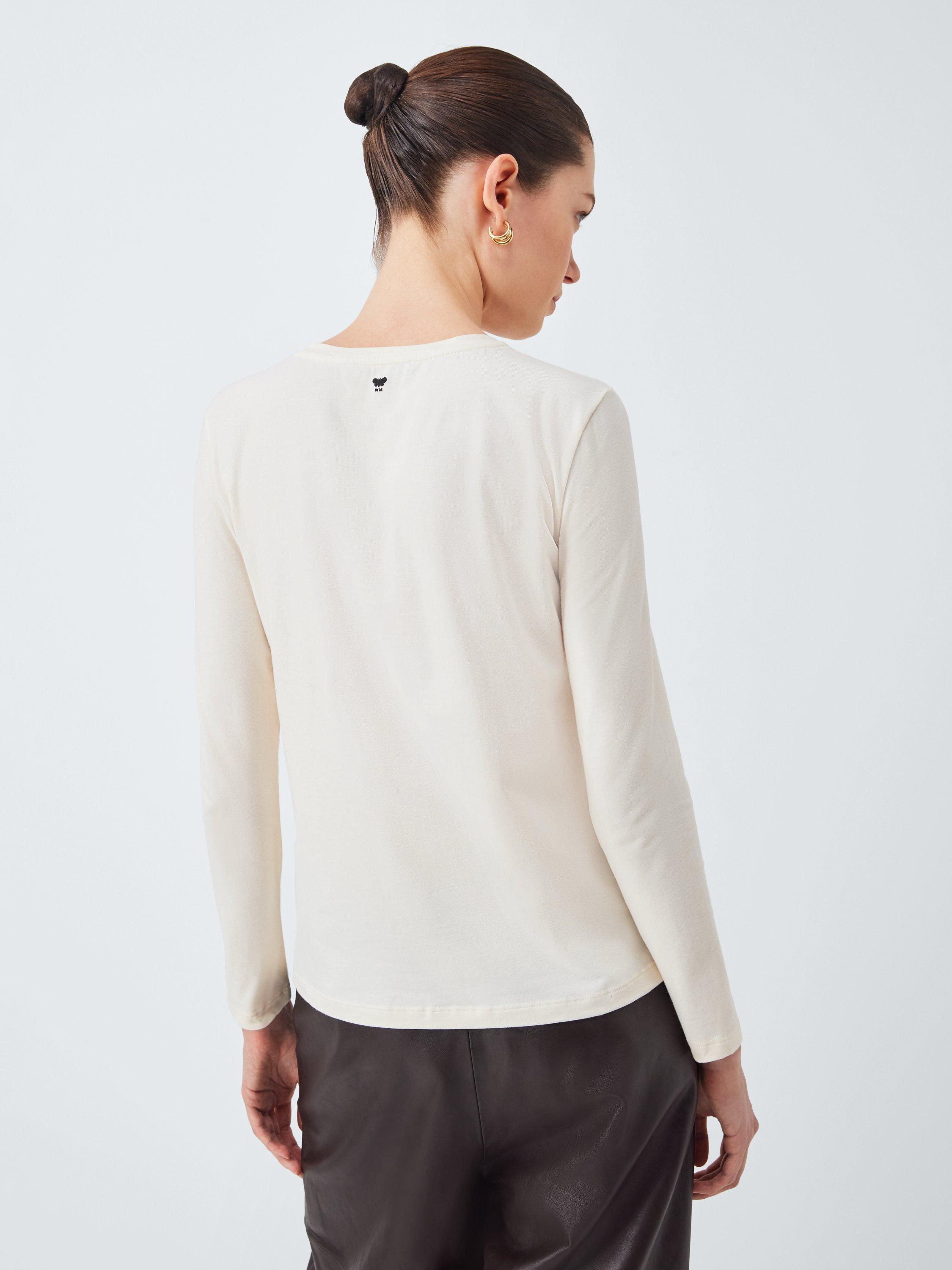 Product image 2 of 6, which shows Weekend MaxMara Renoir Connect The Dots Top, Ecru, S