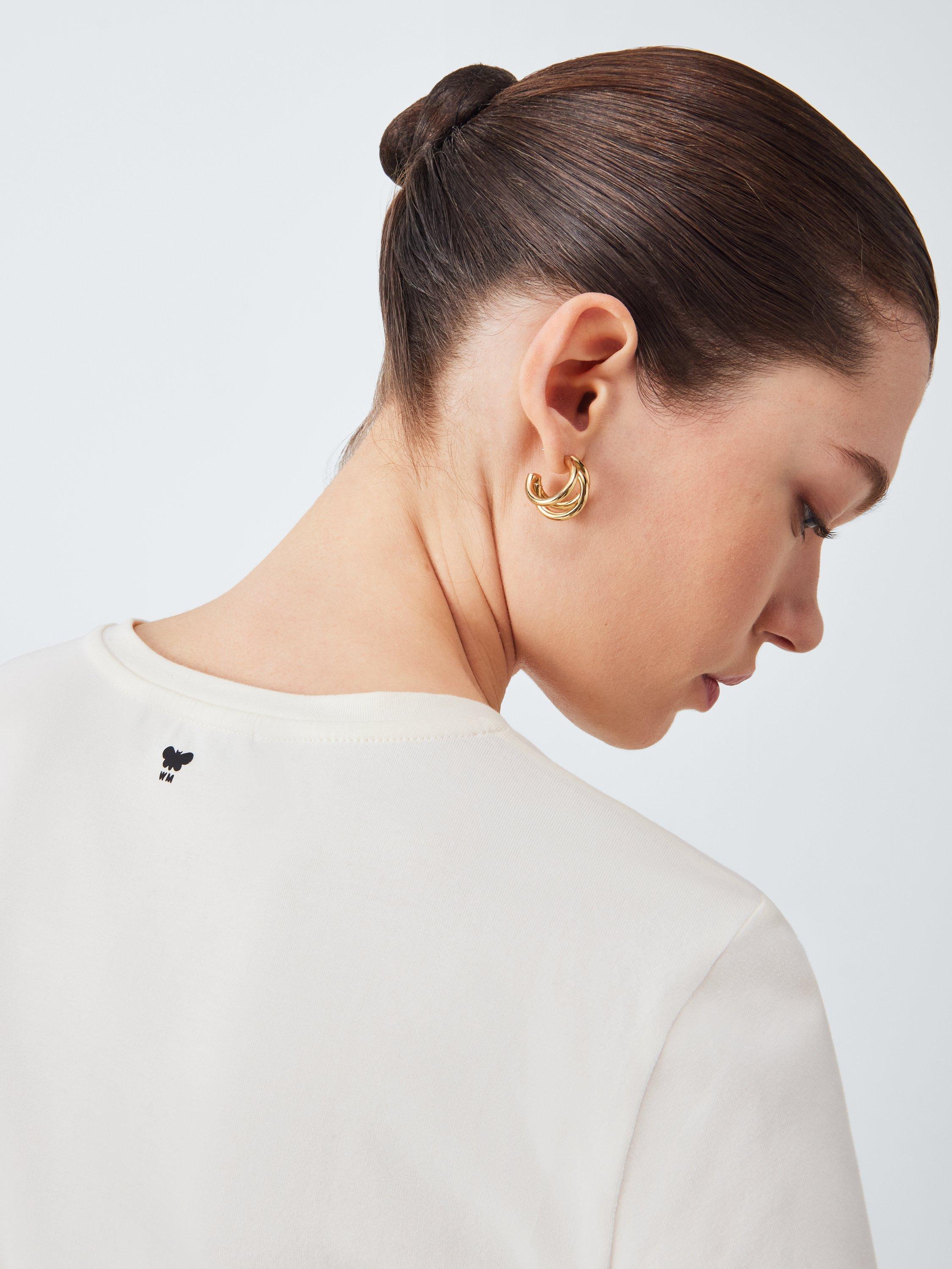 Product image 6 of 6, which shows Weekend MaxMara Renoir Connect The Dots Top, Ecru, S