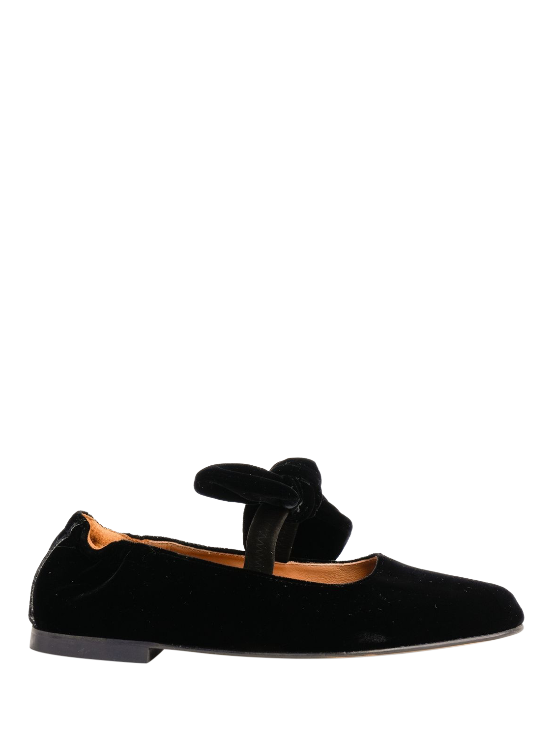 Product image 1 of 5, which shows Penelope Chilvers Minnie Velvet Pumps, Black, 4