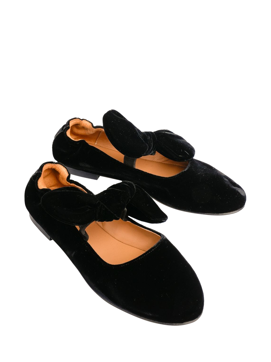 Product image 4 of 5, which shows Penelope Chilvers Minnie Velvet Pumps, Black, 4