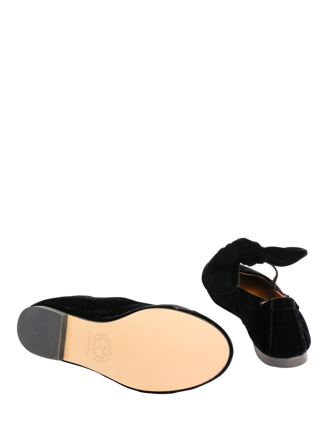 Product image 5 of 5, which shows Penelope Chilvers Minnie Velvet Pumps, Black, 4