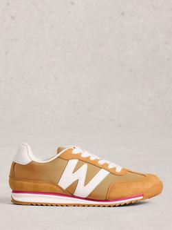 White Stuff Lucy Lace Up Trainers, Chart/Multi