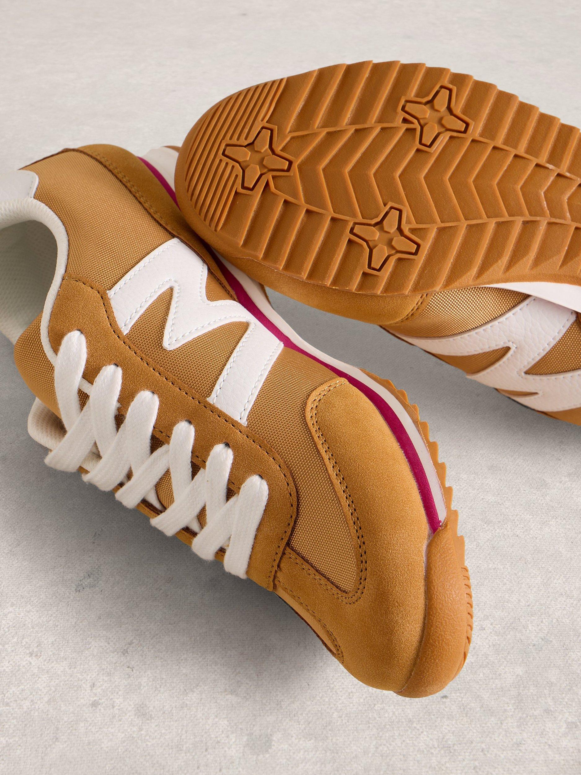 Product image 3 of 4, which shows White Stuff Lucy Lace Up Trainers, Chart/Multi, 3