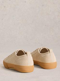 White Stuff Pippa Corduroy Trainers - view 2, Natural