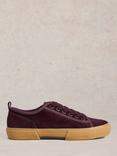 White Stuff Pippa Corduroy Trainers, Dk Plum