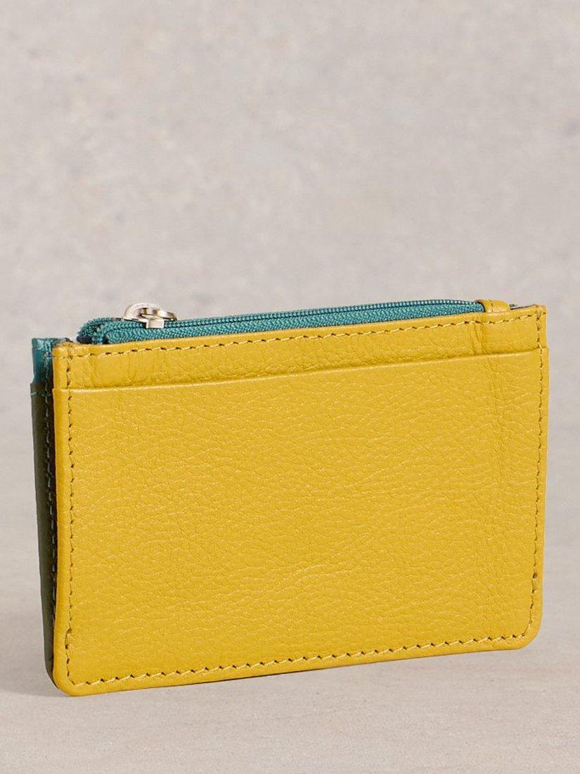 Product image 2 of 4, which shows White Stuff Celia Colour Block Leather Purse, Teal/Multi