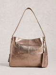White Stuff Hettie Leather Tote Bag, Gold Metallic