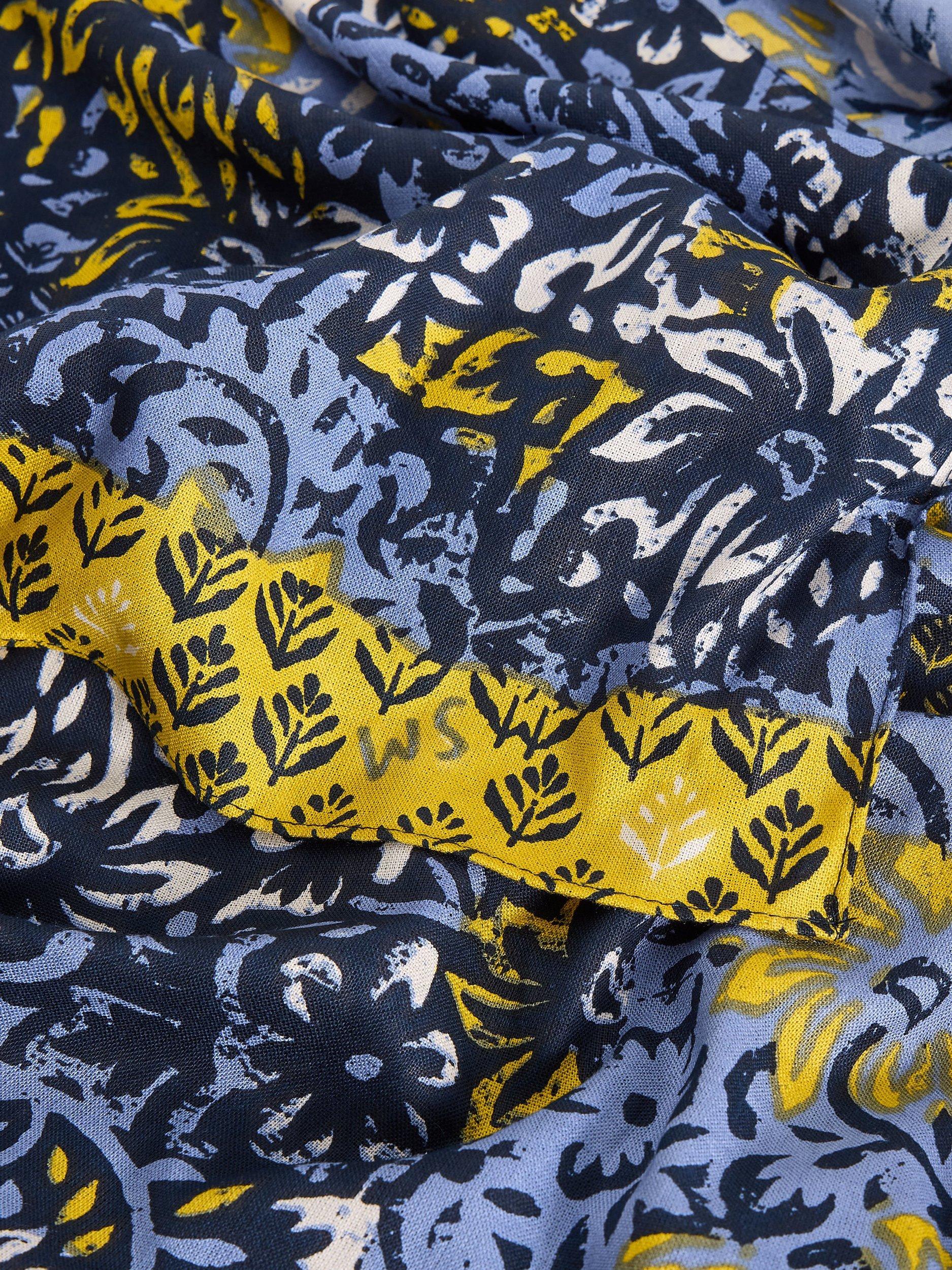 Product image 3 of 3, which shows White Stuff Sophie Floral Scarf, Blue/Multi, One Size