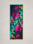 White Stuff Sophie Graphic Floral Scarf, Purple/Multi