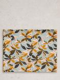 White Stuff Floral Versatile Roll Scarf, Blue/Multi