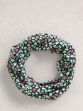 White Stuff Heart Versatile Roll Scarf, Navy/Multi