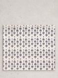 White Stuff Floral Stripe Versatile Roll Scarf, Ivory
