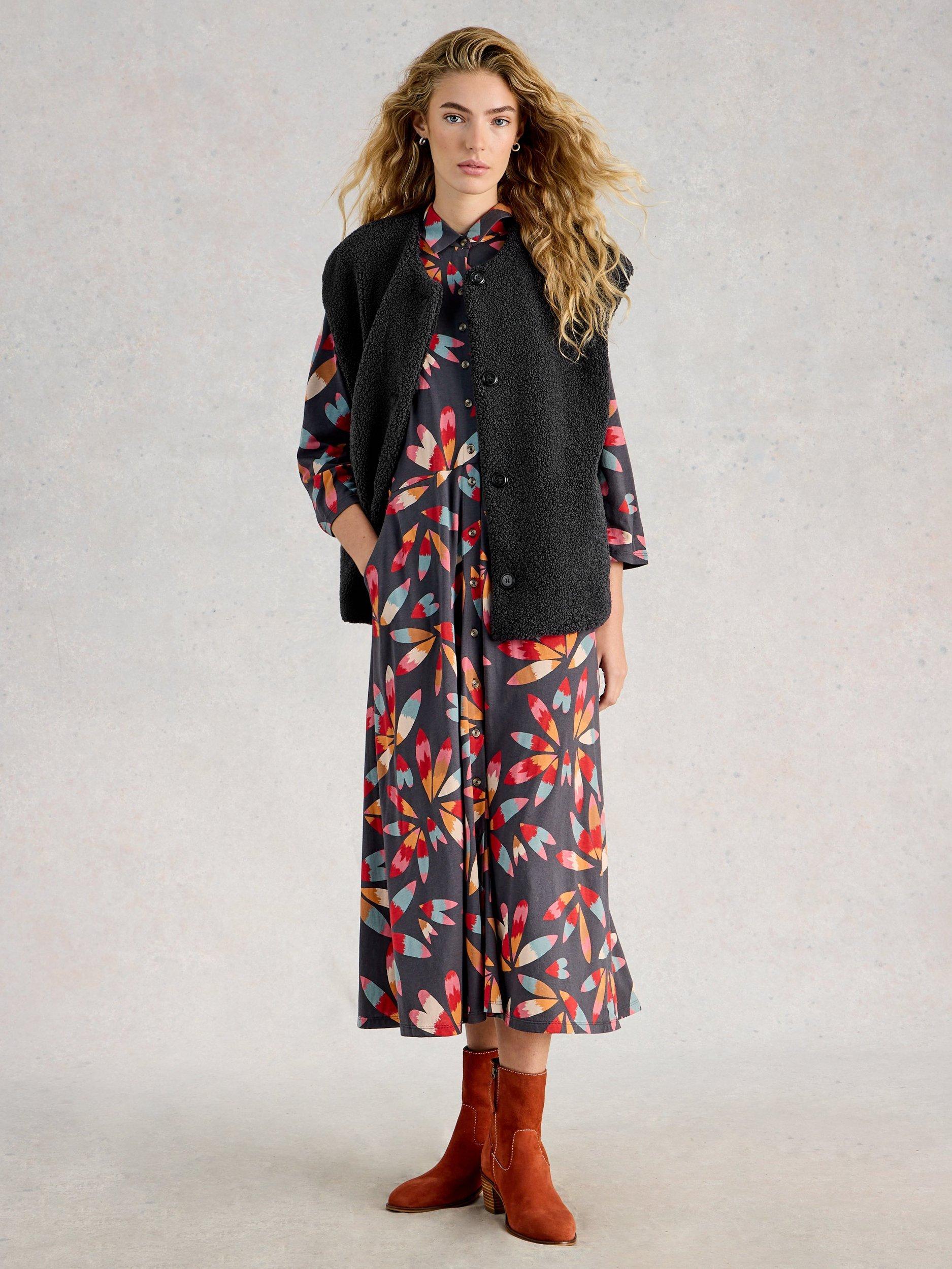 Product image 1 of 2, which shows White Stuff Borg Gilet, Charcoal Grey, S