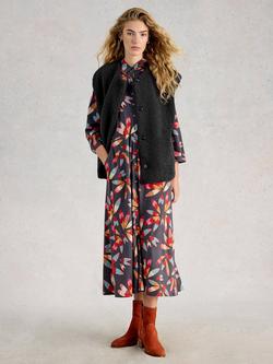 White Stuff Borg Gilet, Charcoal Grey