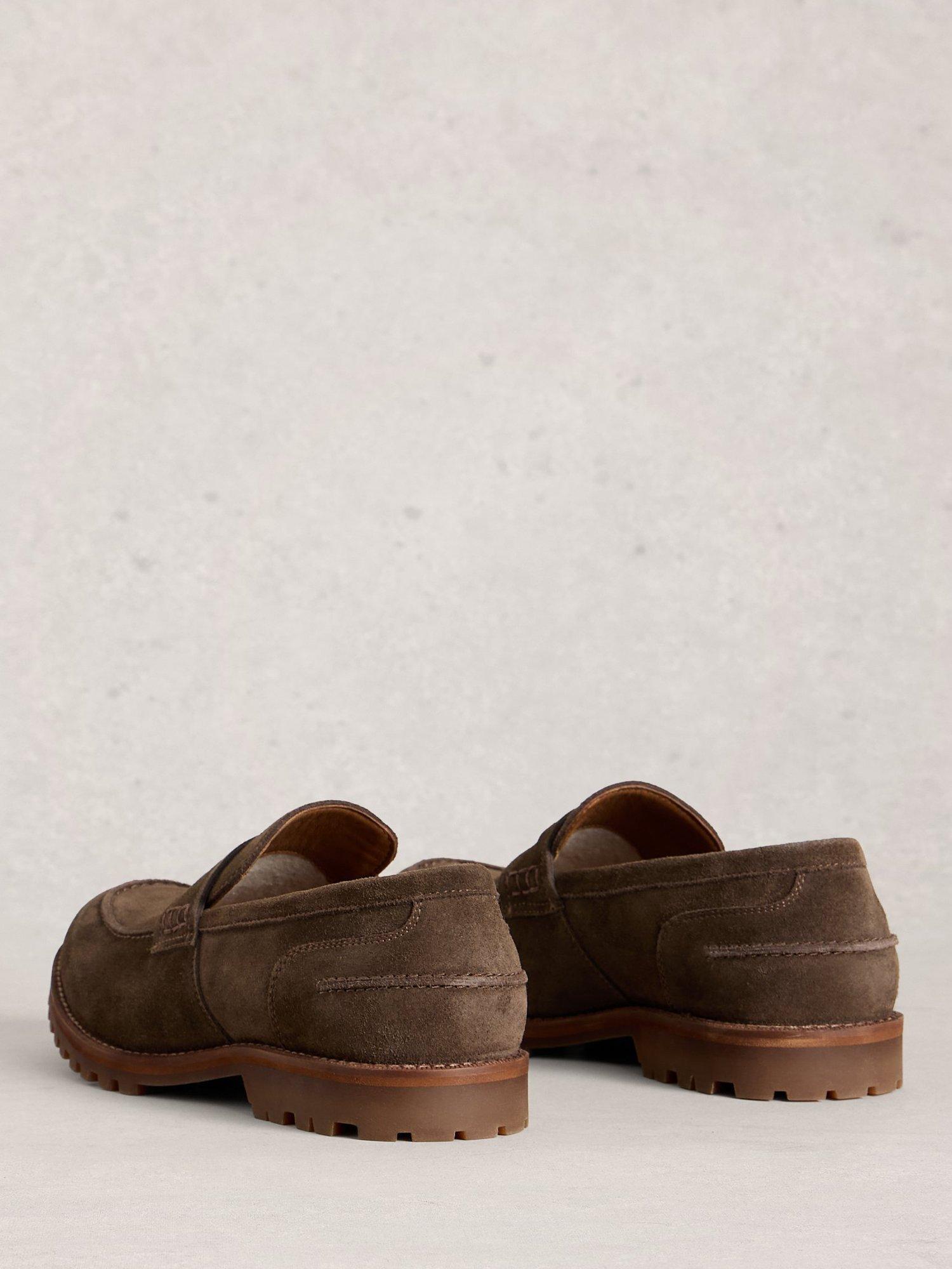 Product image 2 of 4, which shows White Stuff Logan Suede Loafers, Dark Brown, 7