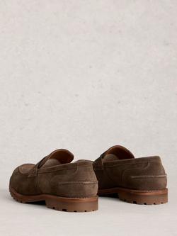 White Stuff Logan Suede Loafers - view 2, Dark Brown