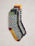 White Stuff Patterned Cotton Blend Socks