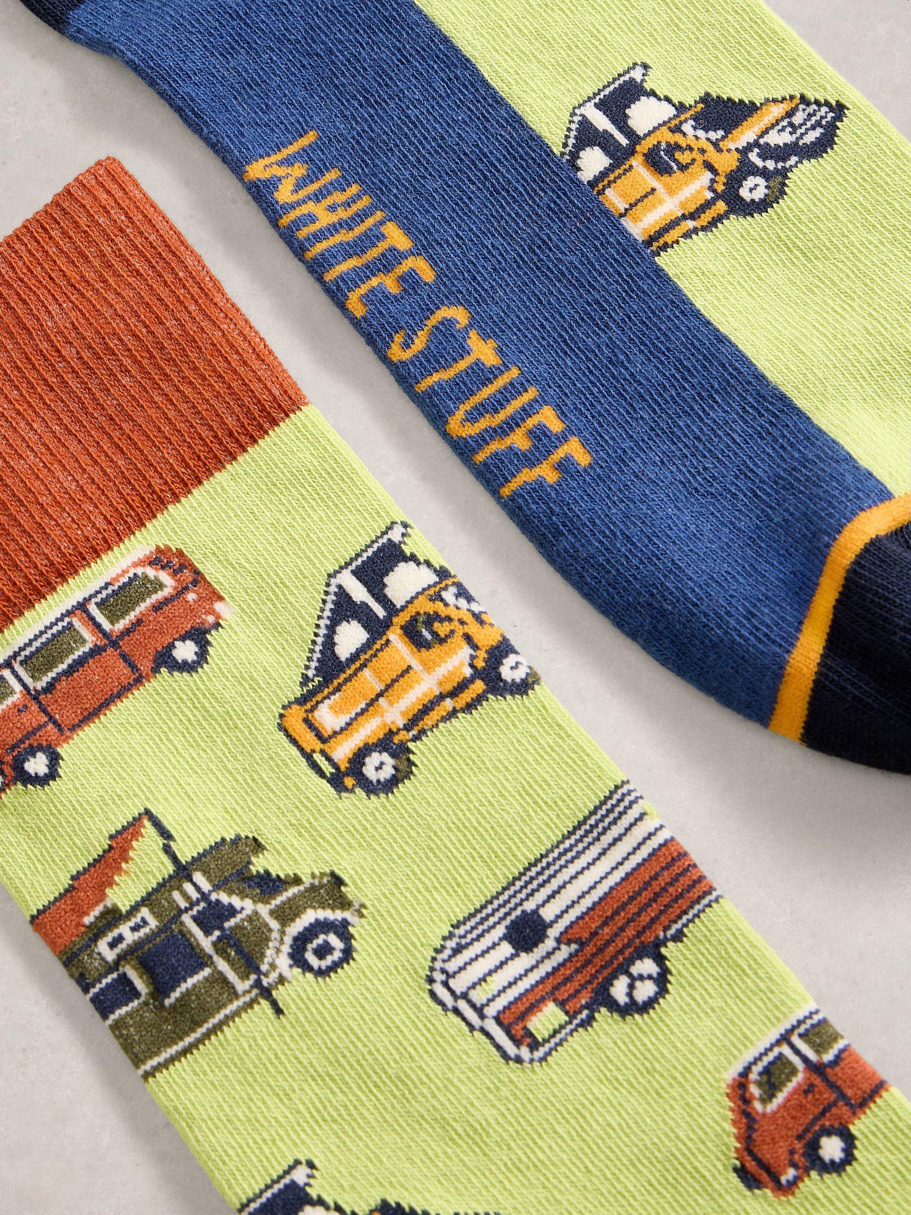 Product image 2 of 2, which shows White Stuff Novelty Cotton Blend Socks, Light Green, 7-8.5