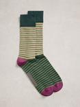 White Stuff Logo Stripe Cotton Blend Socks