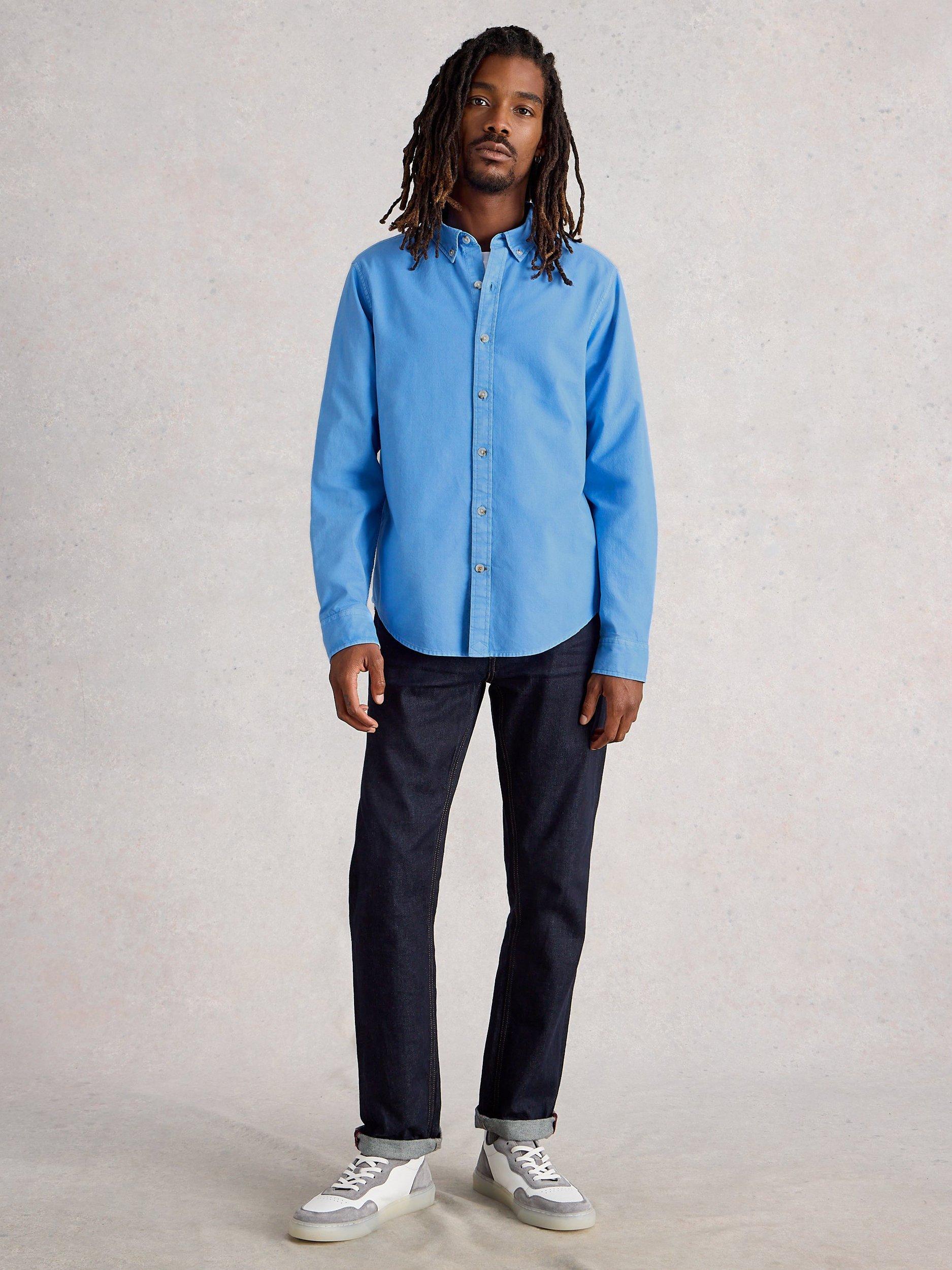 Product image 1 of 6, which shows White Stuff Bruton Oxford Shirt, Light Blue, XXS