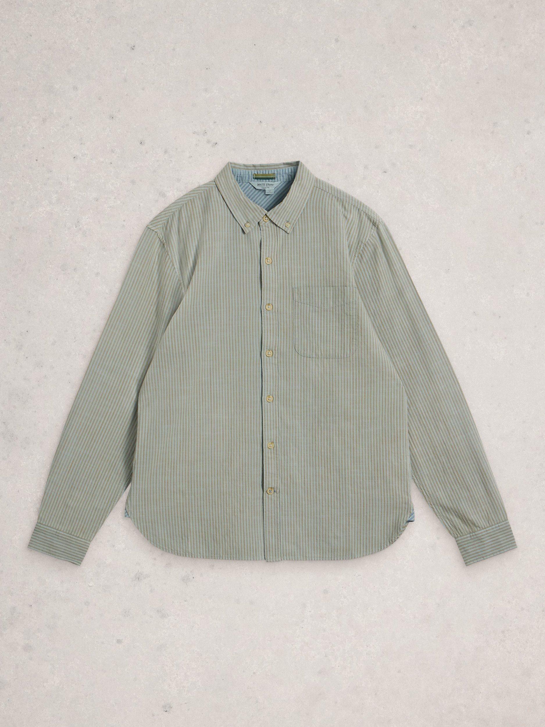 Product image 5 of 6, which shows White Stuff Bruton Regular Fit Cotton Shirt, Light Blue, XS