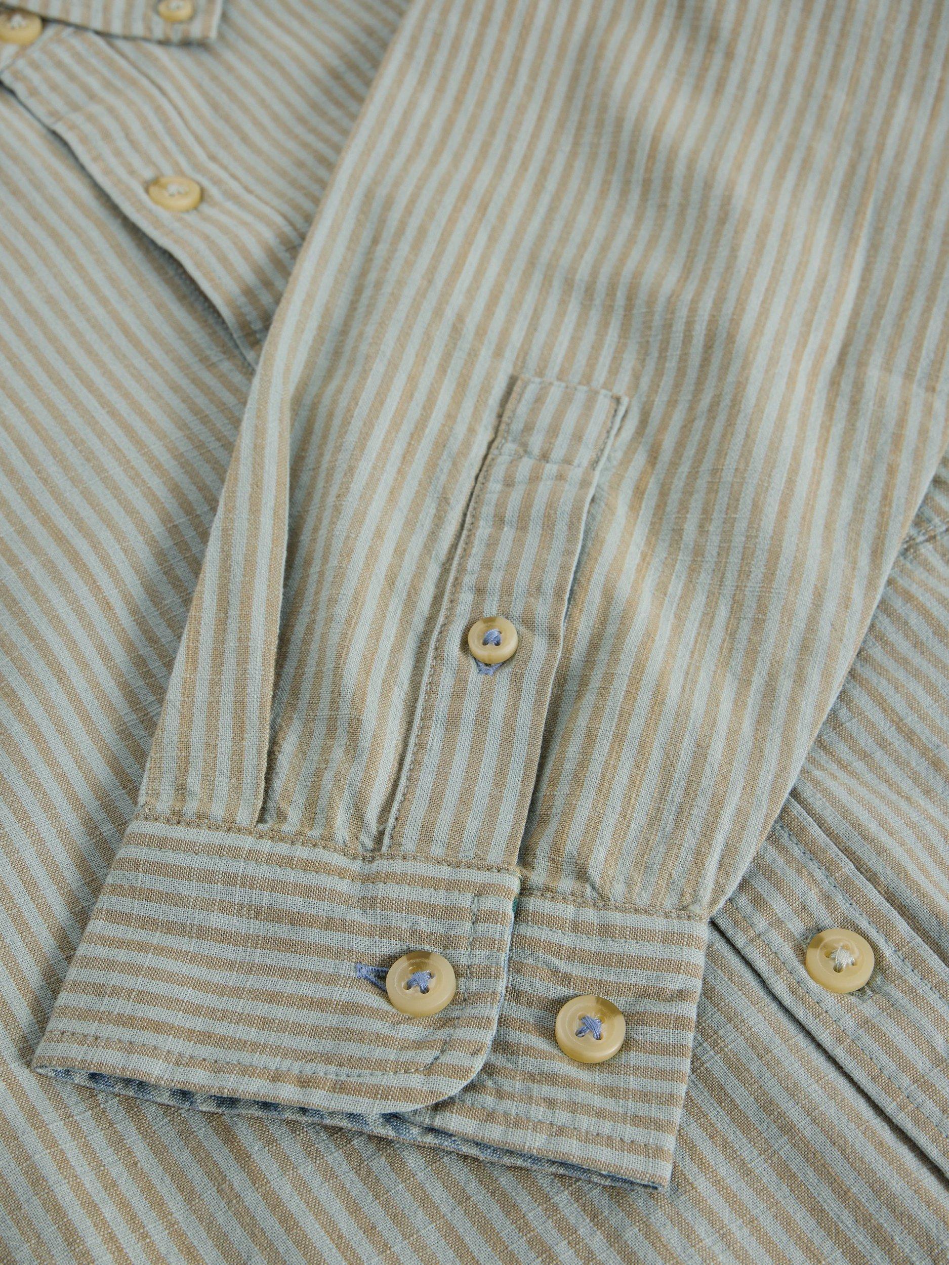 Product image 6 of 6, which shows White Stuff Bruton Regular Fit Cotton Shirt, Light Blue, XS