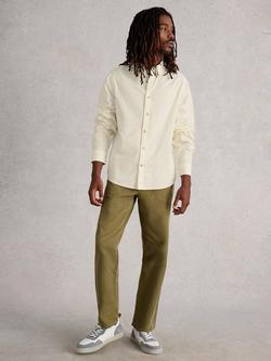 White Stuff Bruton Cotton Regular Fit Shirt, Natural, Natural