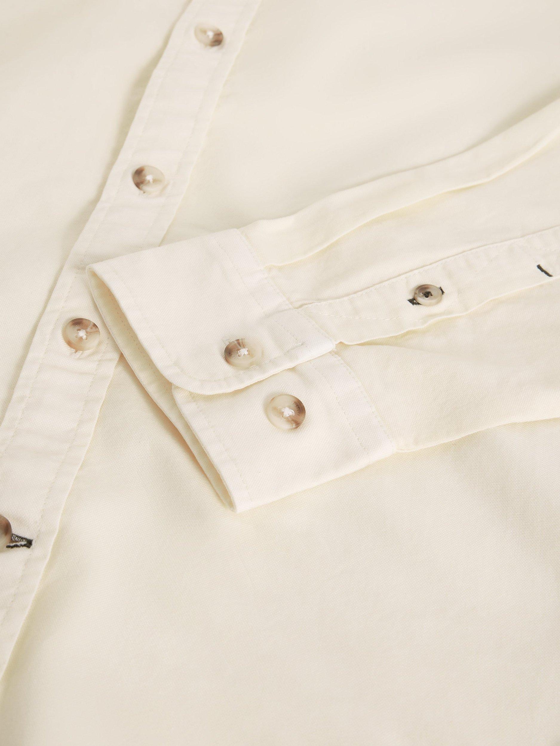 Product image 6 of 6, which shows White Stuff Bruton Cotton Regular Fit Shirt, Natural, XXS