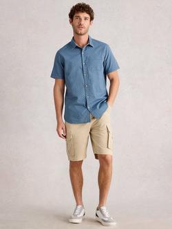 White Stuff Finsbury Cotton Regular Fit Floral Shirt, Navy/Multi, Navy/Multi