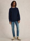 White Stuff Attadale Crew Neck Jumper, Dark Navy