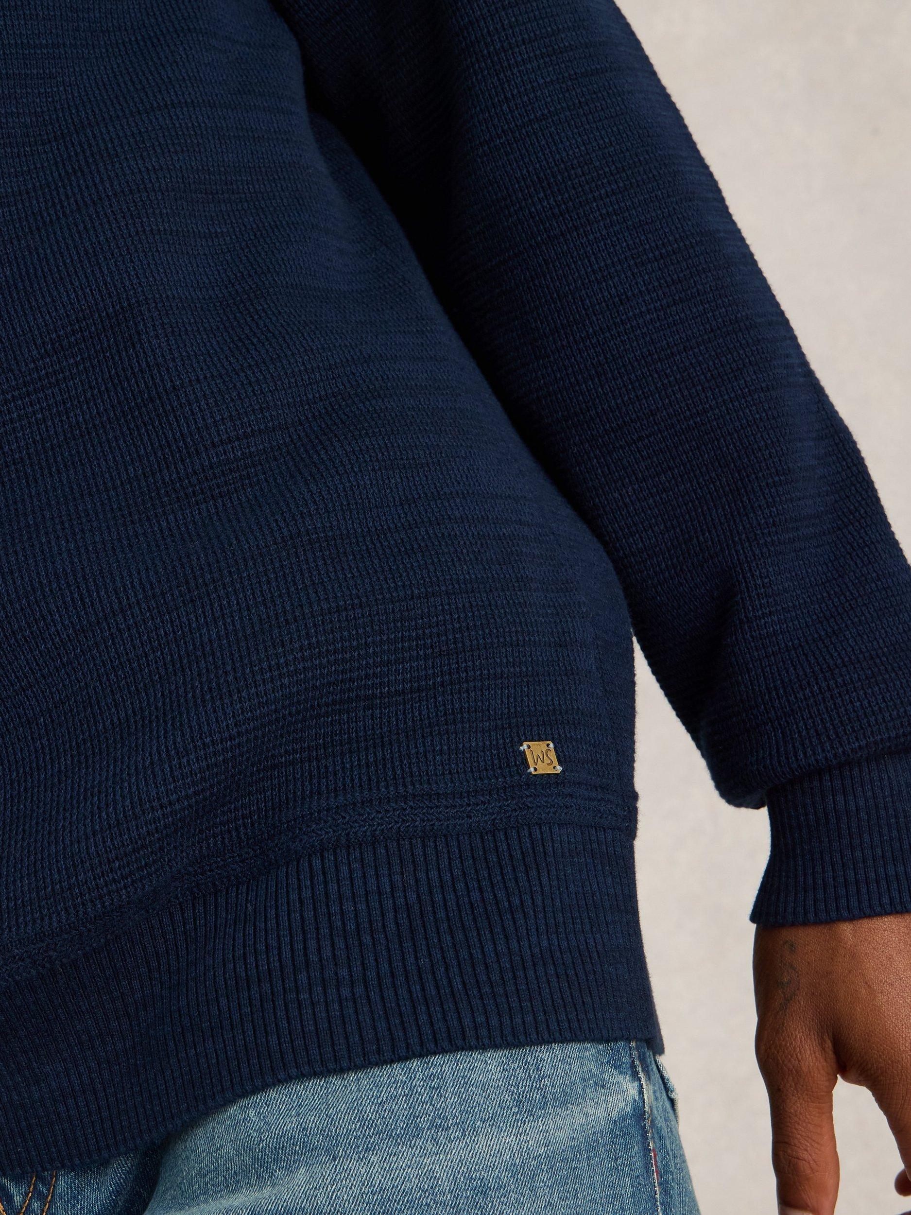 Product image 3 of 6, which shows White Stuff Attadale Crew Neck Jumper, Dark Navy, XXS
