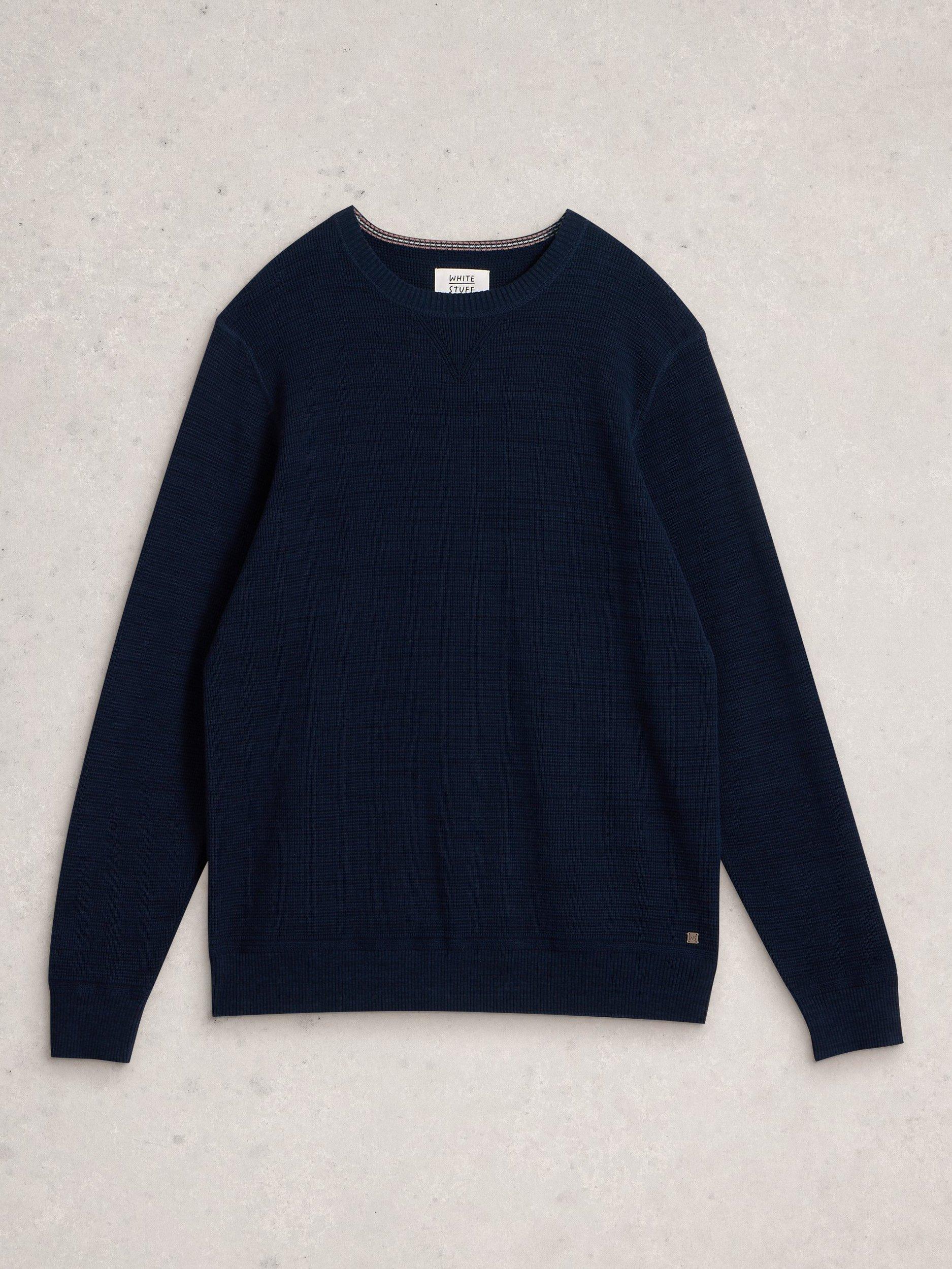 Product image 5 of 6, which shows White Stuff Attadale Crew Neck Jumper, Dark Navy, XXS