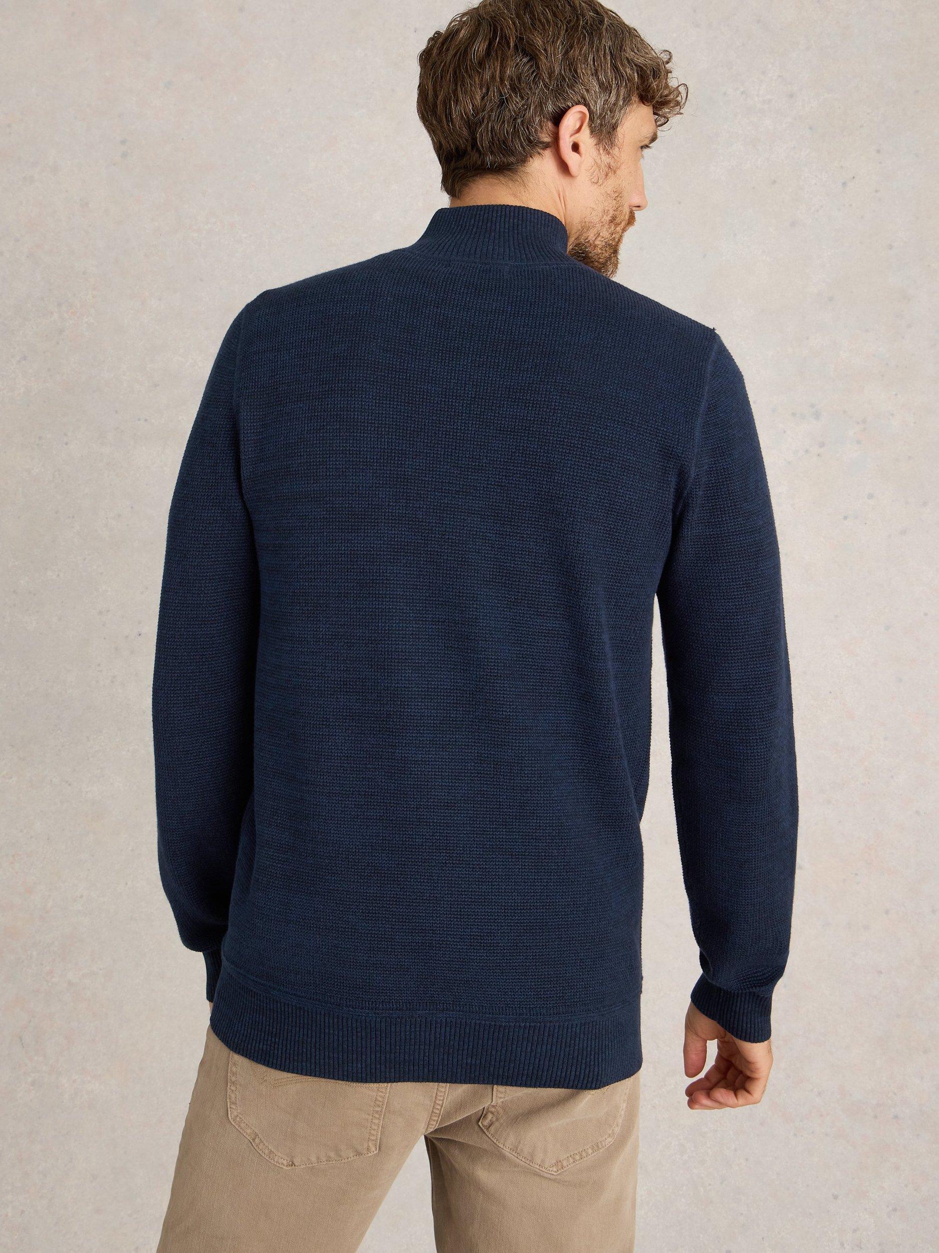 Product image 2 of 6, which shows White Stuff Attadale Funnel Neck Jumper, Dark Navy, XXS