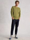 White Stuff Attadale Crew Neck Jumper, Khaki Green
