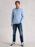 White Stuff Attadale Funnel Neck Jumper, Light Blue