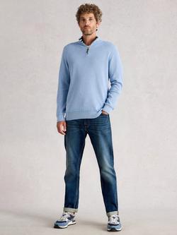 White Stuff Attadale Funnel Neck Jumper, Light Blue, Light Blue