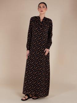 Aab Buttercup Floral Maxi Dress, Black - view 2, Black