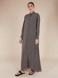 Aab Micro Floral Shirt Maxi Dress, Yellow/Multi
