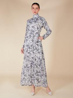 Aab Toile De Jour Maxi Dress, White/Multi - view 2, White/Multi