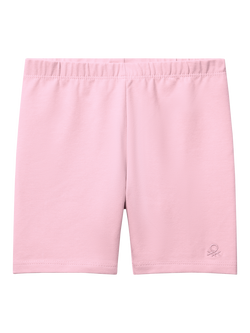 Benetton Kids' Elasticated Cycling Shorts, Pink
