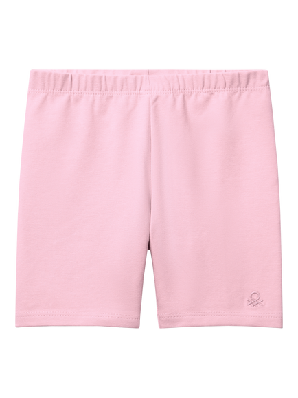 Benetton Kids' Elasticated Cycling Shorts, Pink
