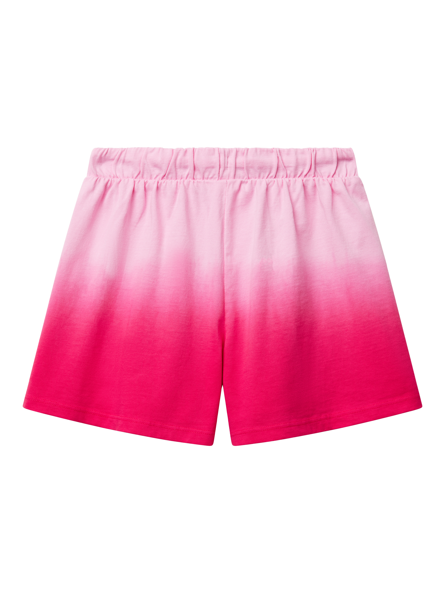 Product image 2 of 3, which shows Benetton Kids' Cotton Drawstring Shorts, Pink, 6-7 years