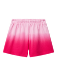 Benetton Kids' Cotton Drawstring Shorts, Pink