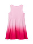 Benetton Kids' Cotton Sleeveless Dip Dyed Dress, Pink